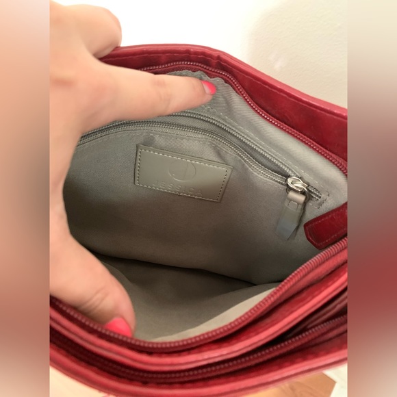 Genuine leather | red | Jessica purse - Picture 9 of 14
